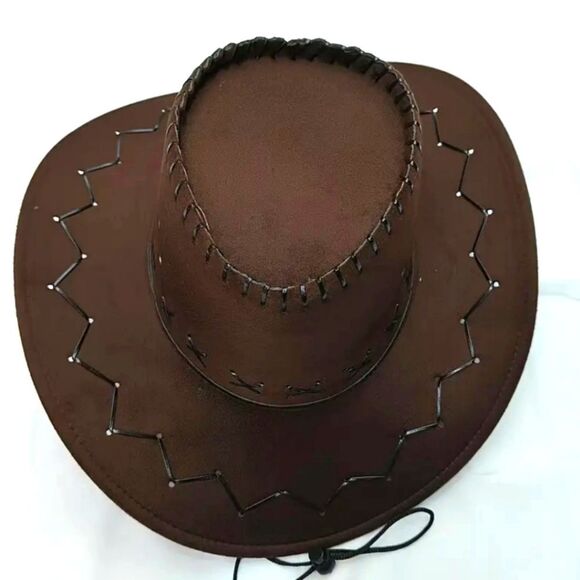 Stylish Dark Coffee Cowboy Hat - Picture 1 of 8